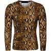 Lars Amadeus Men's Leopard Print Party Slim Fit Long Sleeves T Shirt - 2 of 4