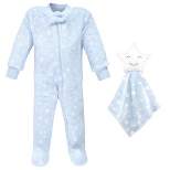 Hudson Baby Infant Boy Flannel Plush Sleep and Play and Security Toy, Boy Star