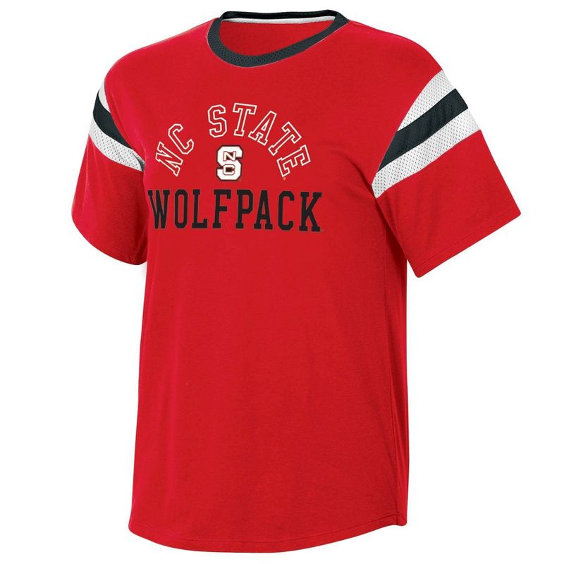NCAA NC State Wolfpack Women&#39;s Short Sleeve Stripe T-Shirt, 1 of 4