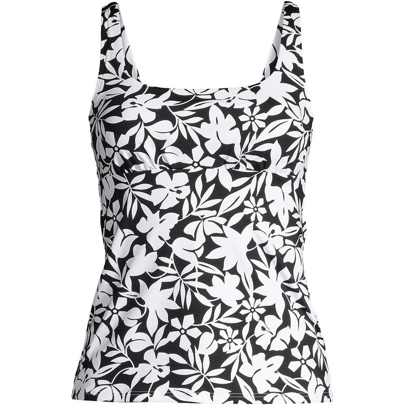 Lands' End Women's Square Neck Underwire Tankini Top Swimsuit Adjustable Straps, 3 of 5