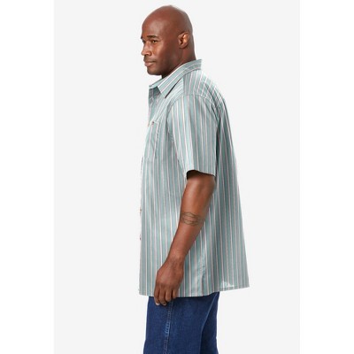 KingSize Tall Wrinkle-Resistant Short Sleeve Button Down