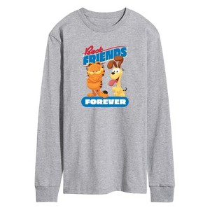 Men's - Garfield - Best Friends Forever Long Sleeve Graphic T-Shirt - 1 of 4