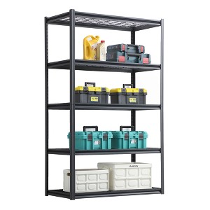 Vynxaria 5-Tier Utility Storage Shelves 78"H x 47.2"W x 23.6"D - 1 of 4