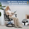 2PCS Outdoor Swivel Dining Chairs With Textilene Breathable Back, Patio Swivel Rocker Chairs for Poolside Lawn Garden - 3 of 4