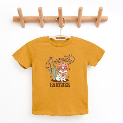 The Juniper Shop Howdy Partner Dog Youth Short Sleeve Tee
