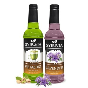 Syruvia Coffee Flavors Variety Pack: Pistachio & Lavender 25.4 fl oz Syrup - 1 of 4