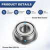 Unique Bargains Durable Chrome Steel Flanged Ball Bearing 10 2mm x 5mm x 2.5mm - 2 of 4