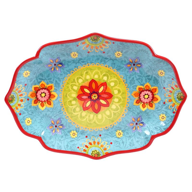 Certified International Tunisian Sunset Oval Platter (16" x 12"), 1 of 3