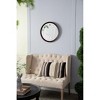 CAVINAS 20" Round Bathroom Mirror,Wall Decor with Frame of Solid Mango Wood,Wall Mounted Mirror for Bathroom,Entryway,Bedroom,Living Room - 2 of 4