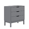 Flash Furniture Dallas Wooden 3-Drawer Dresser for Bedroom, Chest of Drawers for Kids - 2 of 4