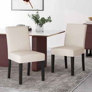 GDFStudio Pocatello Contemporary Fabric Upholstered Dining Chairs (Set of 2) - 1 of 4