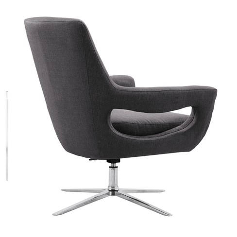 Armen Living Quinn Contemporary Adjustable Swivel Accent Chair