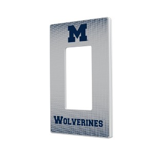 NCAA Big Ten Universities Linen Hidden-Screw Light Switch Plate for Single Rocker - 1 of 4