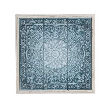 Metal Scroll Wall Decor with Embossed Details - Olivia & May