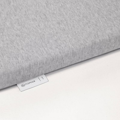 Full 2-Inch Gray Memory Foam Mattress Topper