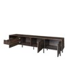 Sapphtopaz Mid Century Modern TV Stand for TVs Up to 85"with Storage Cabinet Wood Checkered TV Console with Drawer,TV Stands for Living Room - 2 of 4
