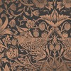 William Morris at Home Strawberry Thief Fibrous Charcoal Wallpaper - 4 of 4