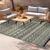 Waterproof Rugs  Reversible Outdoor Rug for Patio, RV and Camping - Lightweight Non-Slip All-Weather Carpet - Indoor/Outdoor Mat, Green Yellow - 2 of 4