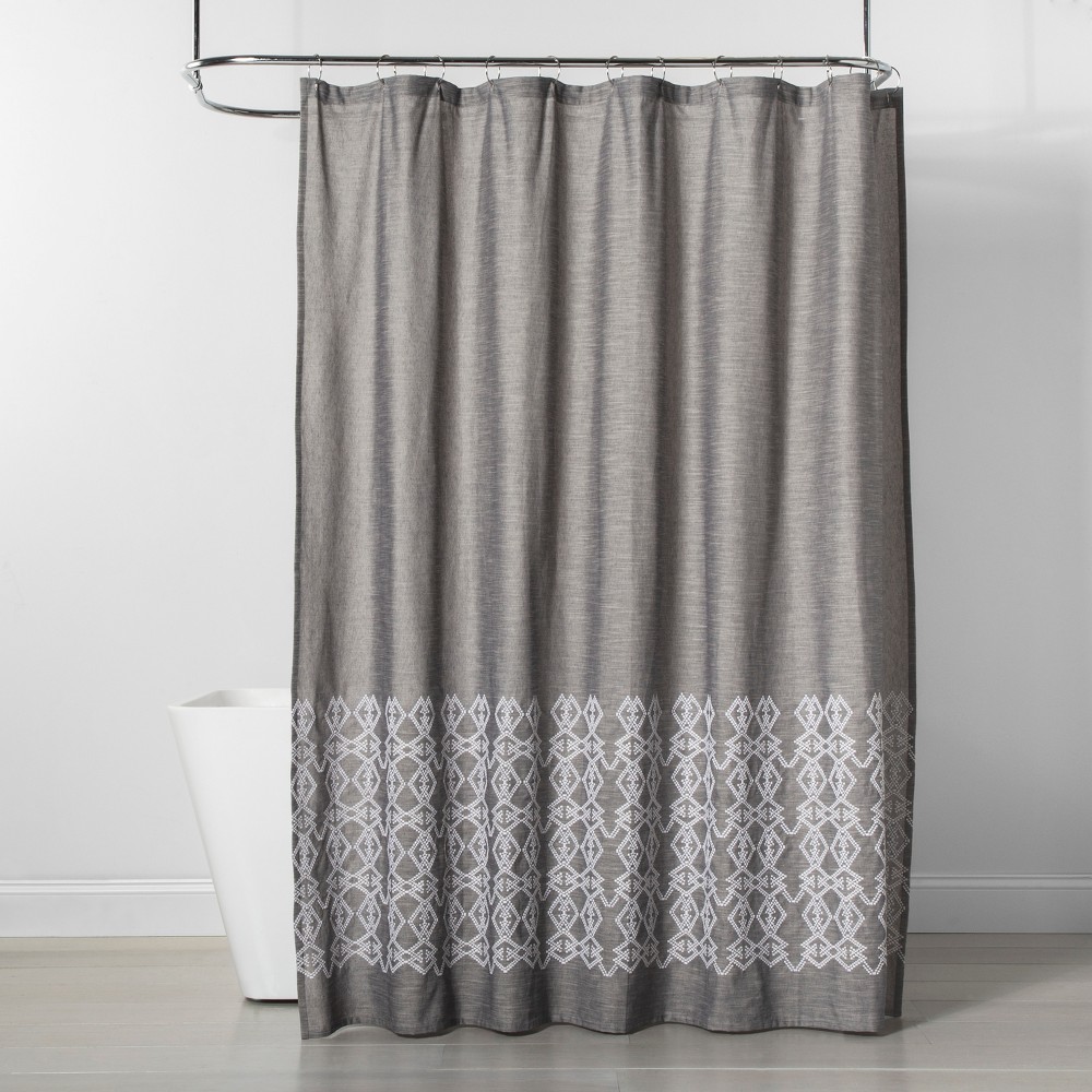 Fan Favorite Embroidered Shower Curtain Gray Threshold Fandom Shop Fan Favorite Embroidered Shower Curtain Gray Threshold Fandom Shop