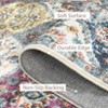 Washable Vintage Floral Living Room Bedroom Rugs, Distressed Print Farmhouse Carpet for Dining Room Kitchen, Retro Accent Home Decor Rugs - 4 of 4
