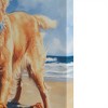 SEVOBAL Wall Art Golden Retriever Canvas Print Vibrant Decor for Warm Cheerful Luminous Endearing Cozy Bedroom, Multicolored, 17.91"*18.03"*1.85" - 4 of 4
