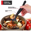 Stock Your Home Disposable Plastic Serving Spoons, Black (24 Pack) - 4 of 4
