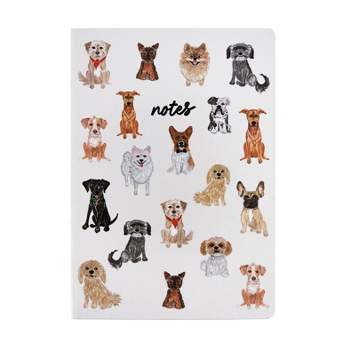 Eccolo 256pg Ruled Journal 8.13"x6" All Over Dog