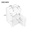 ALEXOUN 20-inch Solid Wood Bathroom Vanity Set with Ceramic Sink,Free Standing Bathroom Vanity Cabinet with Soft Closing Door and Storage Rack - 3 of 4