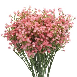 Unique Bargains Baby's Breath 3-Branch Artificial Flowers for Wedding Decoration - 1 of 4