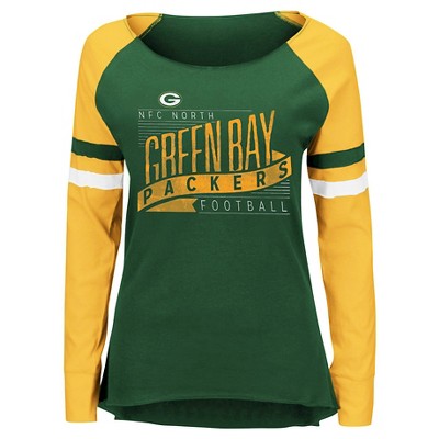 green baseball tee women's