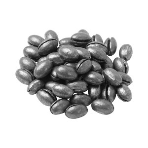 Unique Bargains Flat Round Saltwater Freshwater Lead Egg Fishing Sinkers 0.3" x 0.2" 50 Pcs - 1 of 4