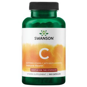 Swanson Buffered Vitamin C with Bioflavonoids 500 mg 100 Capsules. - 1 of 2