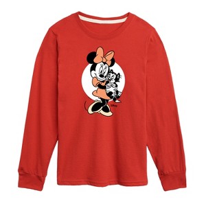 Boys' - Disney - Minnie Mouse & Figaro Hugs Long Sleeve Graphic T-Shirt - 1 of 4
