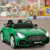 Infans 2 Seater 12V Kids Ride On Car Mercedes Benz AMG GTR w/Remote & LED Lights Green - 2 of 4