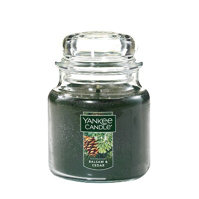 12.5oz Glass Jar Balsam and Cedar Candle - Yankee Candle