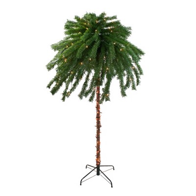 Northlight 6' Pre-Lit Tropical Artificial Palm Tree - Clear Lights