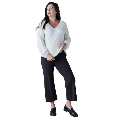 Ingrid & Isabel Maternity Fluffy V-Neck Sweater