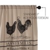 Farmstead Chicken and Rooster Shower Curtain 72x72 VHC Brands - 3 of 4