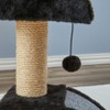Two by Two Memphis - Black Scratching Post Cat Furniture - 13.8 in. Tall - 4 of 4