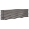 vidaXL Durable Corten Steel Planter - Weather-Resistant Rectangle Raised Bed for Outdoor Planting - 24.4"x11.8"x11.4" - Easy to Assemble Garden Décor - 2 of 4