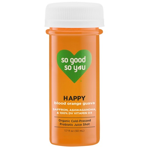 So Good So You Happy Blood Orange Guava Organic Probiotic Shot - 1.7 fl oz - image 1 of 4