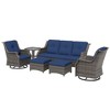 UPTION 6-Pieces Wicker Outdoor Patio Furniture Set Rattan Chair Wicker Set - 2 of 4