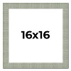 PosterPalooza | Square Sculpted Blue Picture Frame - UV Acrylic, Foam Board Backing, Hanging Hardware - 2 of 4