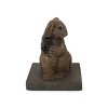 Gulches RABBIT Umbrella Base - Lightweight Concrete with Resin Finish,Light Brown - 4 of 4