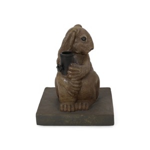 Maggift Animal Umbrella Base, tu Pattern Umbrella Base with Adapter, Cute Design, Suitable for Patio, Yard, Poolside, Brown, 13.5" * 13.5" * 16.25" - 1 of 4