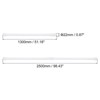 Unique Bargains Metal Non-slip Expandable No Drilling Kitchen Tension Curtain Rod - 2 of 4
