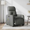 vidaXL Dark Gray Fabric Electric Massage Recliner Chair - Motorized Reclining Armchair with Vibration Massage, Comfortable Seating, and Sturdy Frame - 2 of 4