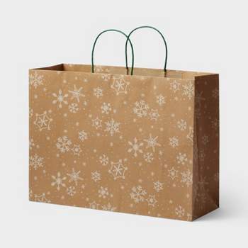 Snowflakes XL Gift Bag White - Spritz™