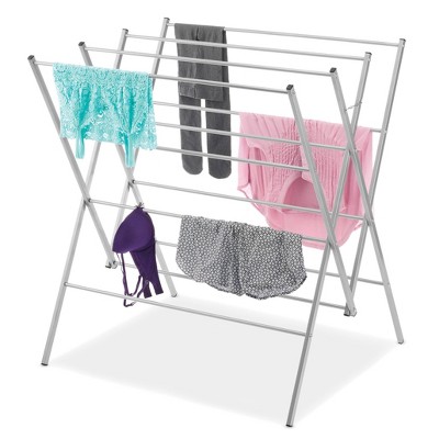 Oversized Silver Metal Folding Drying Rack