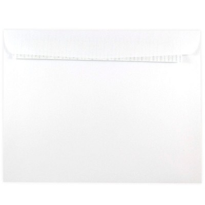 JAM Paper 10 x 13 Booklet Catalog Envelopes with Peel and Seal Closure White 356828787A